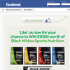 Win $1,000 worth of Black Widow sports nutrition!