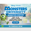 Win 1 of 20 family passes to see Disney Pixar's Monsters University!