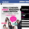 Win 1 of 5, 12 month DOLLY magazine subscriptions & $100 'Boohoo' vouchers!