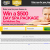 Win a $500 Day Spa Package for Mother's Day
